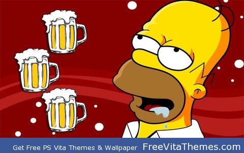 Homer Simpson PS Vita Wallpaper