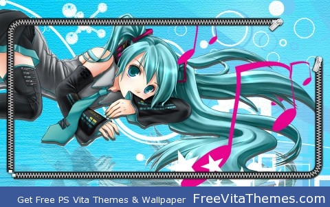 miku hatsune 3 zip PS Vita Wallpaper