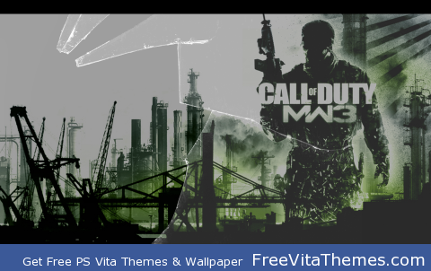 MW3 Broken Glass PS Vita Wallpaper