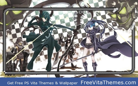 black rock shooter 3 zip PS Vita Wallpaper