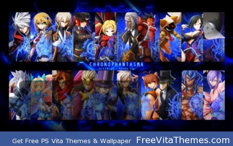 Blazblue Roster Lock Screen PS Vita Wallpaper